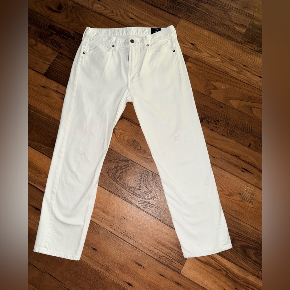 NWOT Immaculate Vince 1961 Union Slouch White Jean Denim Size: 27